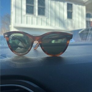 Ray-Ban Brown Sunglasses with Dark Lenses
